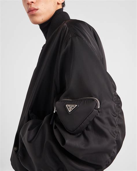 prada jacket bomber|prada nylon bomber jacket.